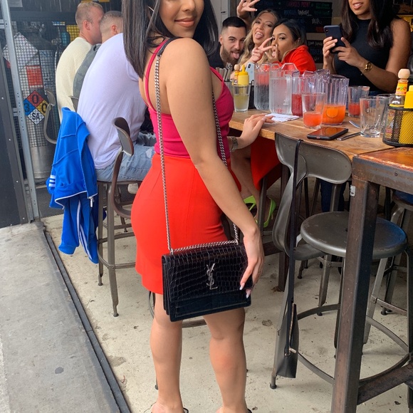 French Connection Fuchsia + Orange Dress - Picture 5 of 5